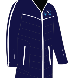 Navy Blue Swim Puffer Jacket